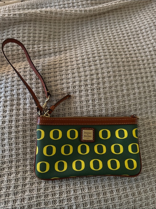 Dooney & Bourke Handbags - Dooney & Bourke Oregon Ducks Leather-Trim Wristlet